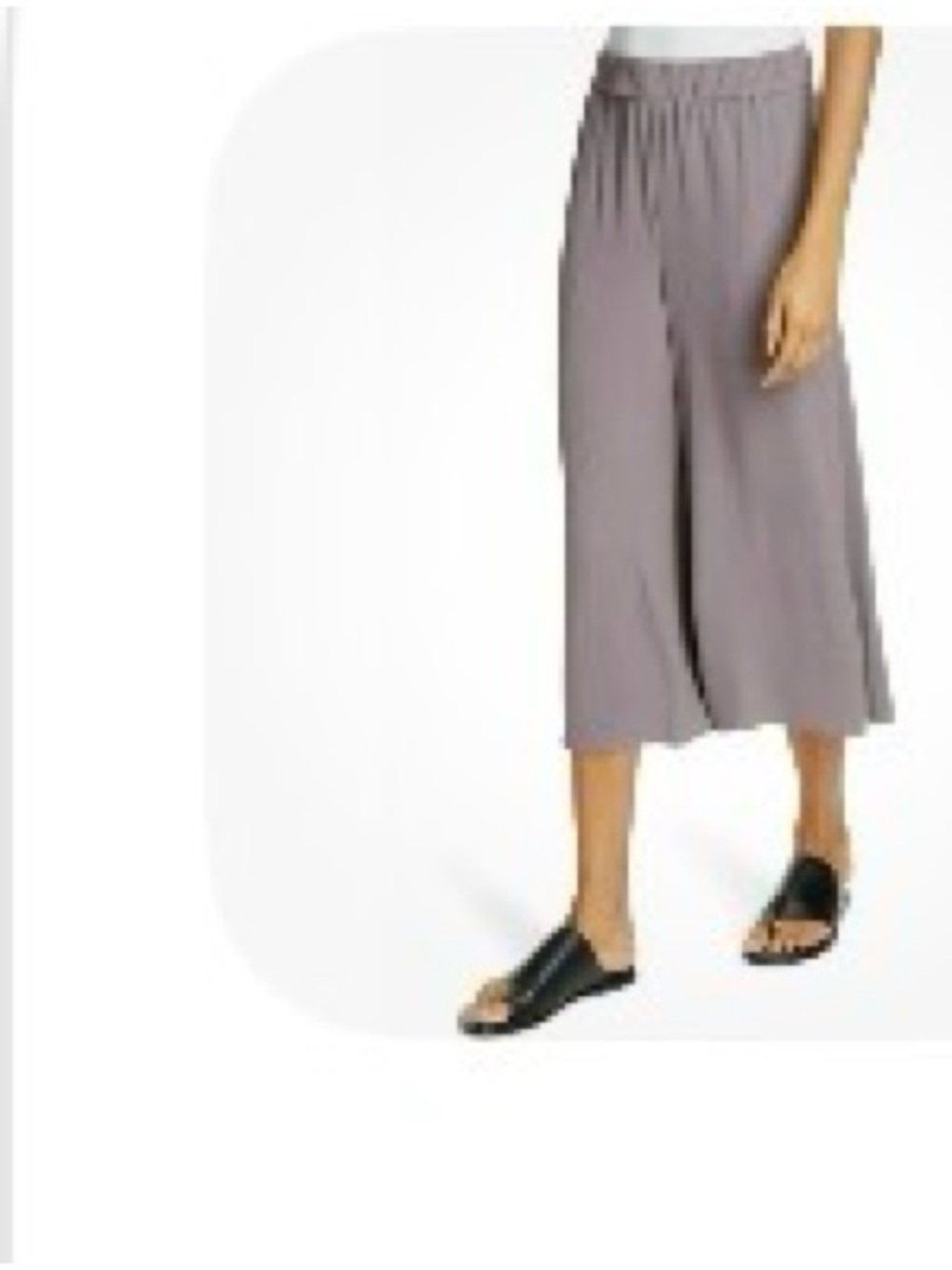 Eileen fisher silk cropped pants large